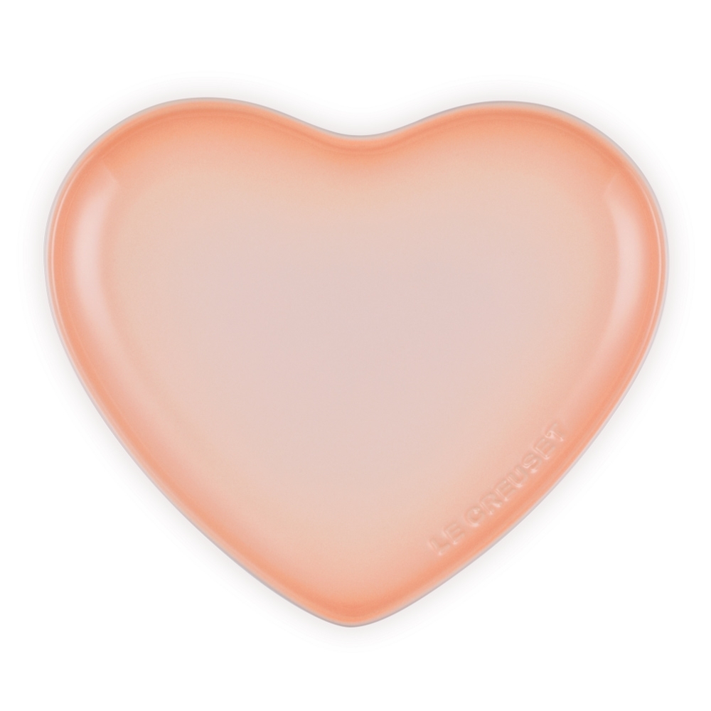 Le Creuset herzförmiger Teller 23 cm in Pêche
