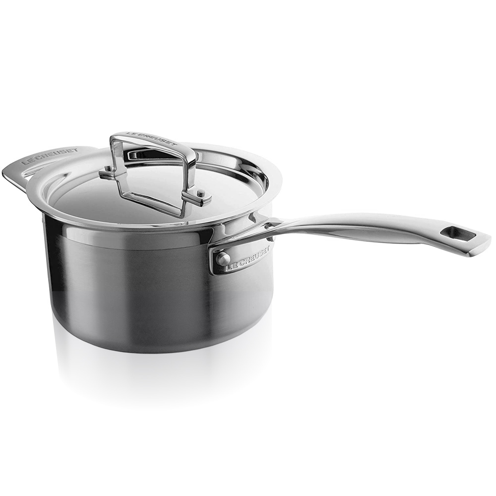 Le Creuset - 3-ply 3 Piece Saucepan Set Le Creuset - 3-ply 3 Piece Saucepan Set