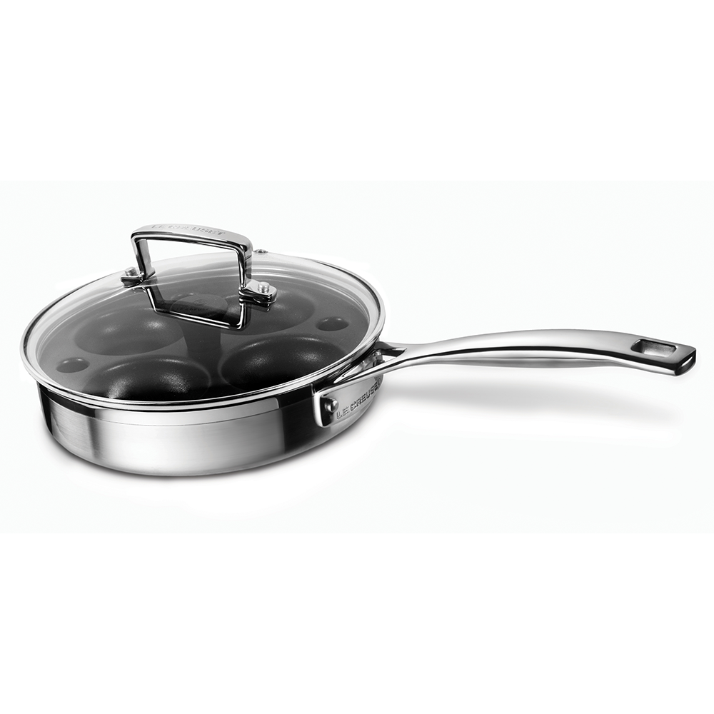 Le Creuset - 3-ply Sauté Pan with Poaching Insert Le Creuset - 3-ply Sauté Pan with Poaching Insert