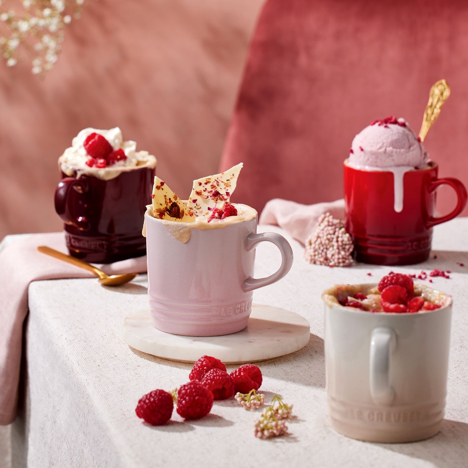 Le Creuset - Set of 4 Mug 350 ml - Petits Fours Le Creuset - Set of 4 Mug 350 ml - Petits Fours